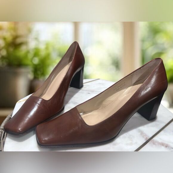 NWT COACH Malorie KO JO56 Italian Leather Block Heel Pumps Size 7.5 - Picture 5 of 14